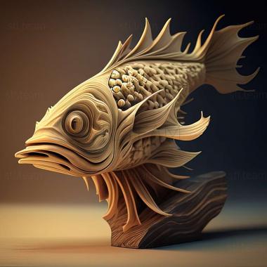 3D модель Риба-метеор риба (STL)